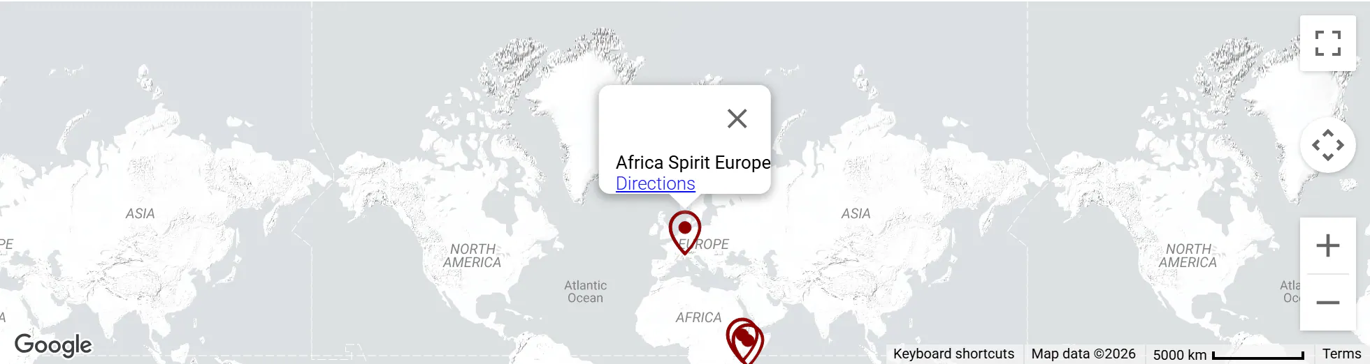 Africa Spirit Europe: Corso Torino, 91A, 10090 Buttigliera alta TO, Italy — Africa Spirit Tanzania: P.O. Box 680, Usa River, Tanzania — Africa Spirit Zanzibar: Migombani, Zanzibar, Tanzania